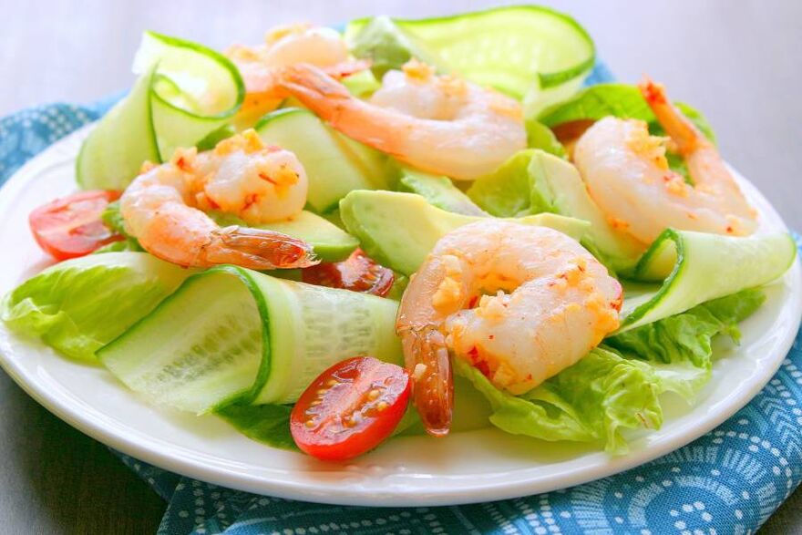 salat krevettidega potentsi suurendamiseks